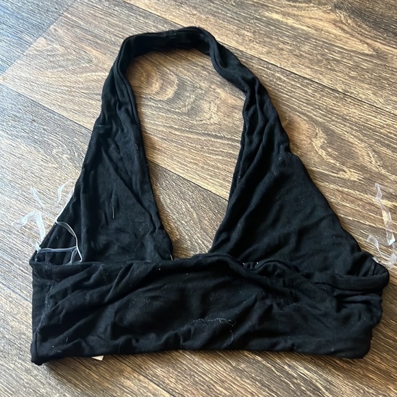 New Pink Heart Crop Halter Top - Picture 3 of 6